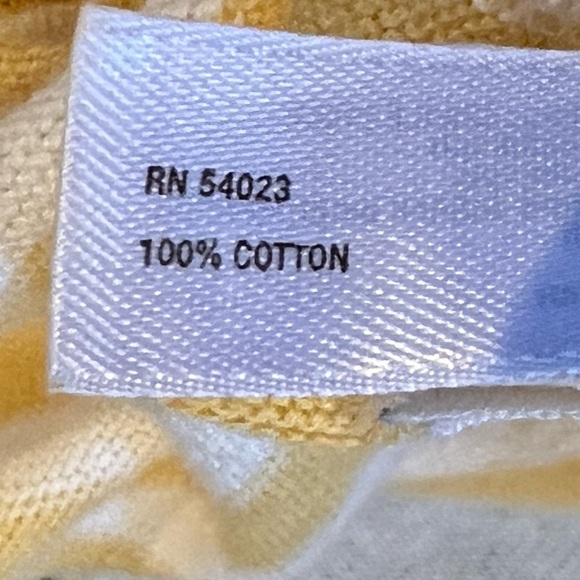 GAP Yellow and White Striped Lightweight 3/4 Sleeve Cardigan‎ Women’s Medium - Picture 5 of 11